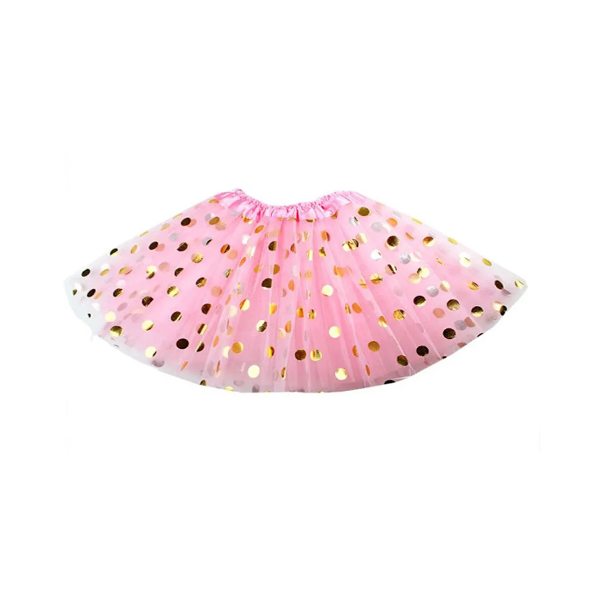 3 Layer Polka Dot  Kids Children Tutu Skirts
