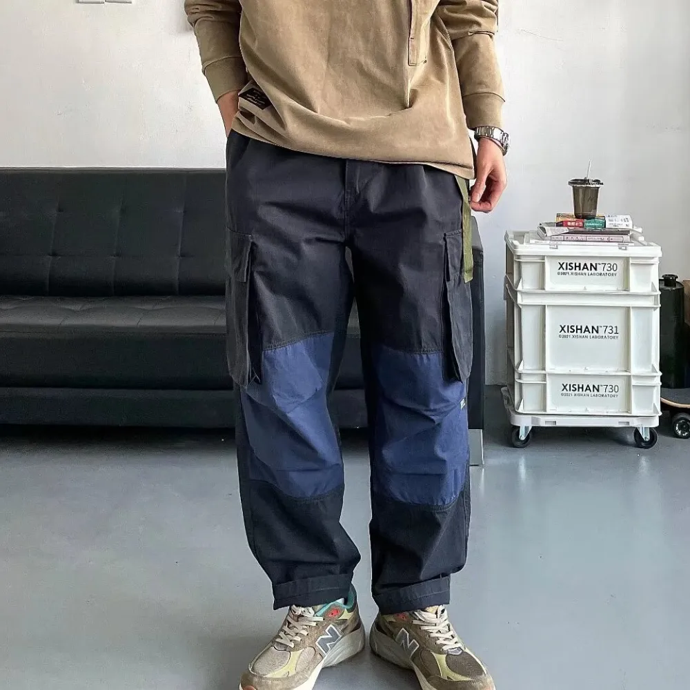 American High Street Color Block Cargo Pants