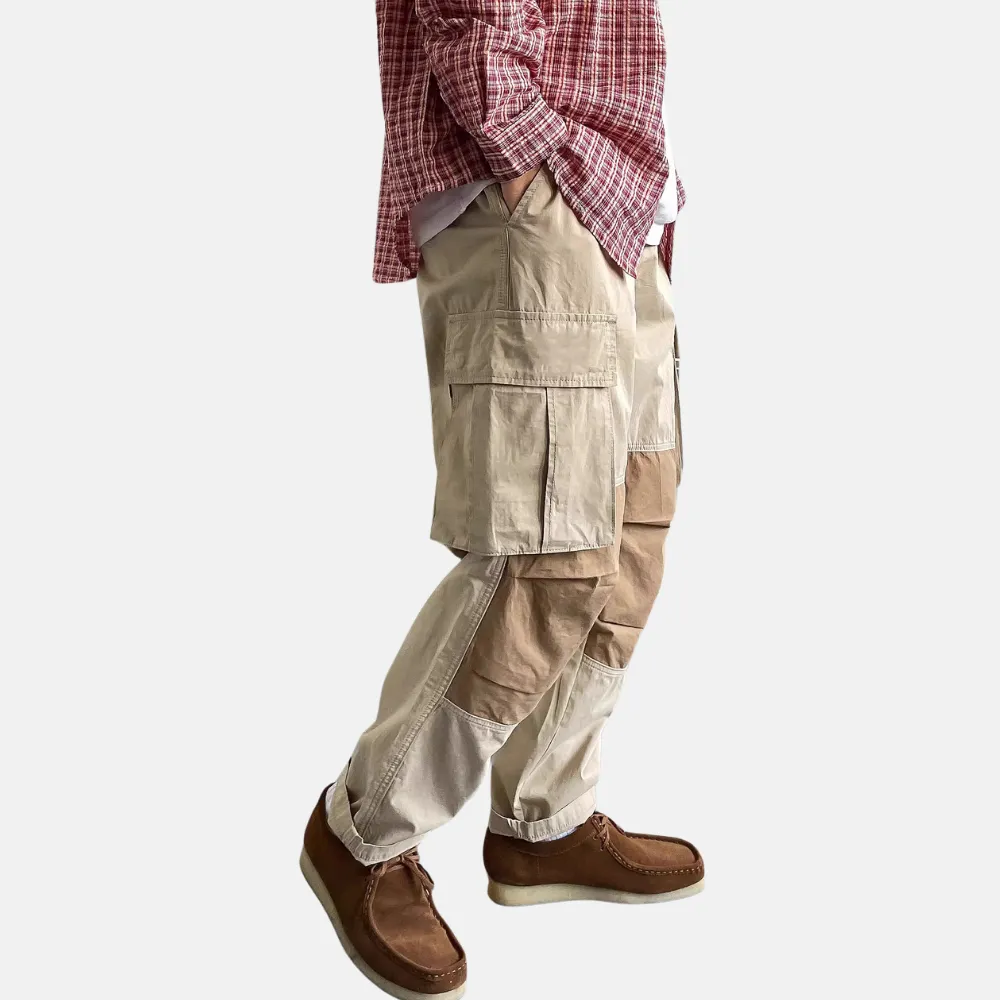 American High Street Color Block Cargo Pants