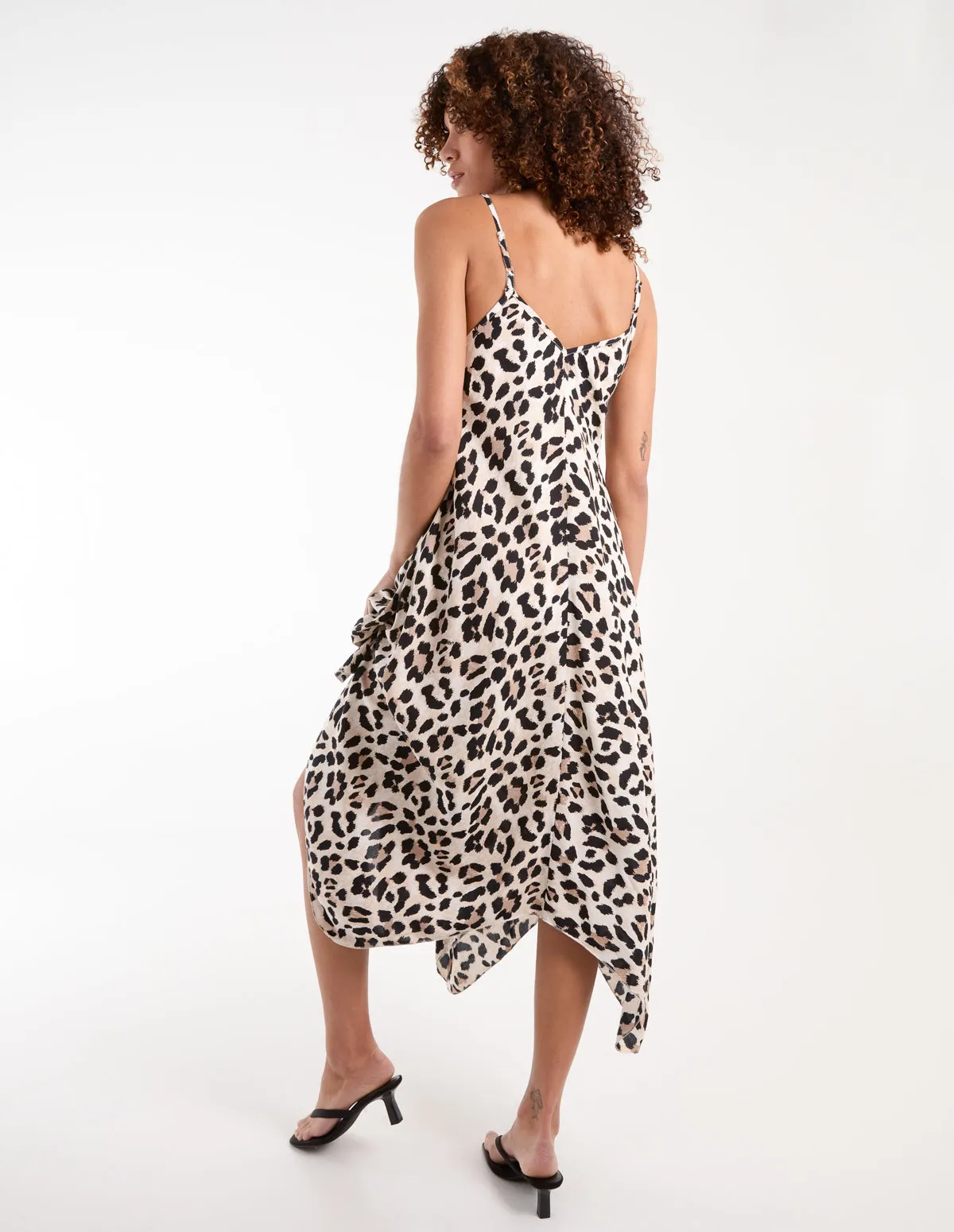 Animal Print Hanky Hem Dress