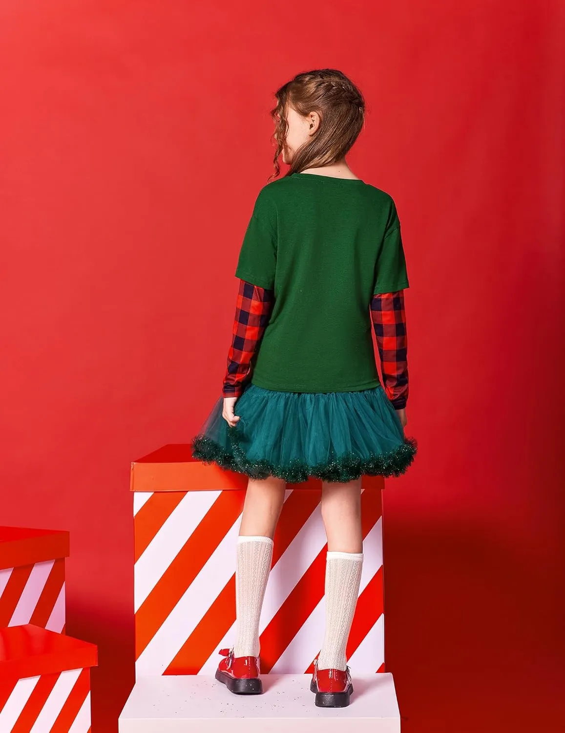 Arshiner Girls Christmas Halloween Long Sleeve Graphic Top