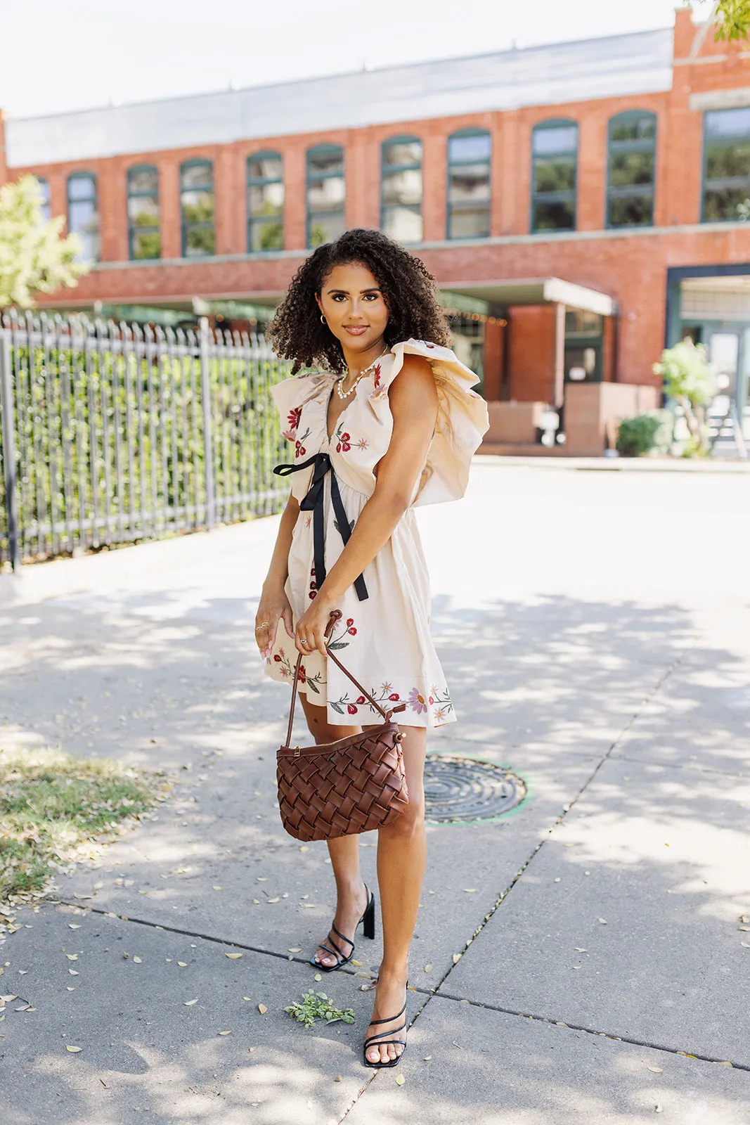 At The Table Dress - Taupe