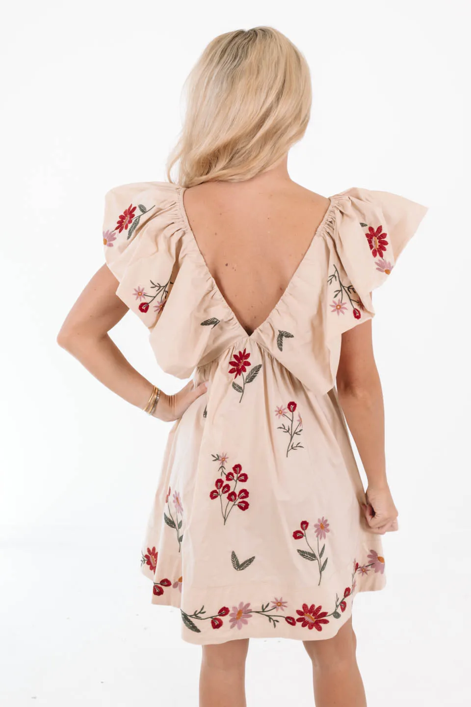 At The Table Dress - Taupe