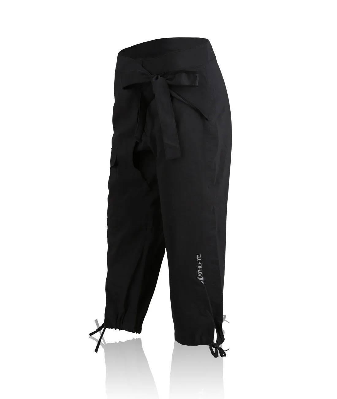 ATHLETE Women's Tie-Front Relaxed Slouchy Crop Pants, Style PS10