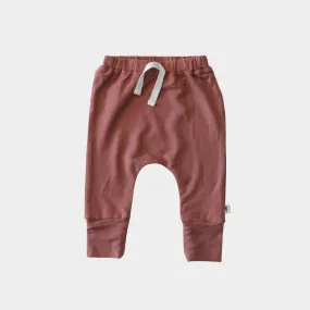 Babysprouts Slim Harem Pants in Rosewood