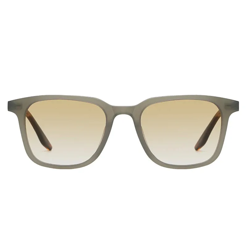 Black Mask Unisex Full Rim Square Acetate Gradient Sunglasses 9020