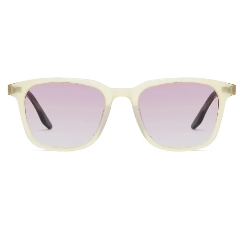 Black Mask Unisex Full Rim Square Acetate Gradient Sunglasses 9020