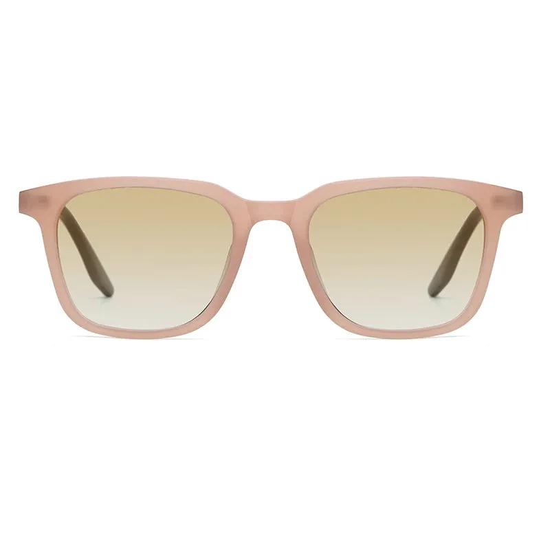 Black Mask Unisex Full Rim Square Acetate Gradient Sunglasses 9020