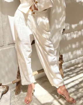 Blossom Aura White Pants