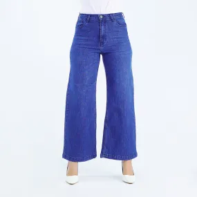Bobson Japanese Ladies Basic Denim Relaxed Fit 152716 (Medium Shade)