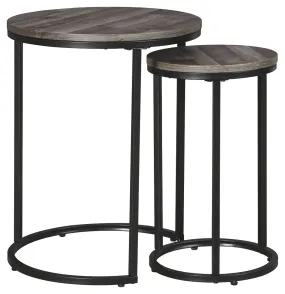 Briarsboro A4000231 BlackGray Accent Table Set 2CN