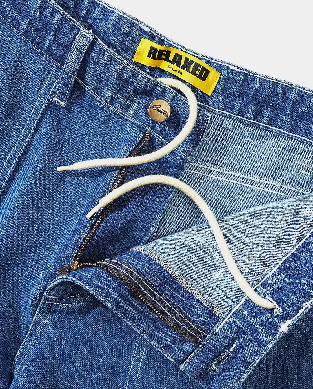 Butter Goods - Breakdown Relaxed Denim Jeans - Solid Blue