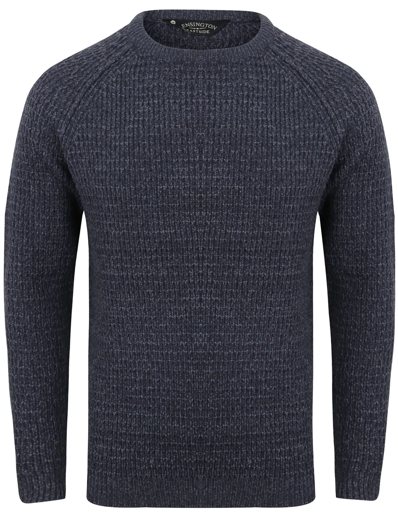Camdale Waffle Knitted Jumper In Dark Navy / Blue - Kensington Eastside