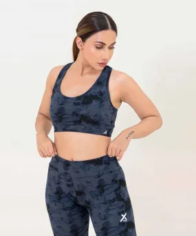 Camo Sports Bra- FX-57-Black