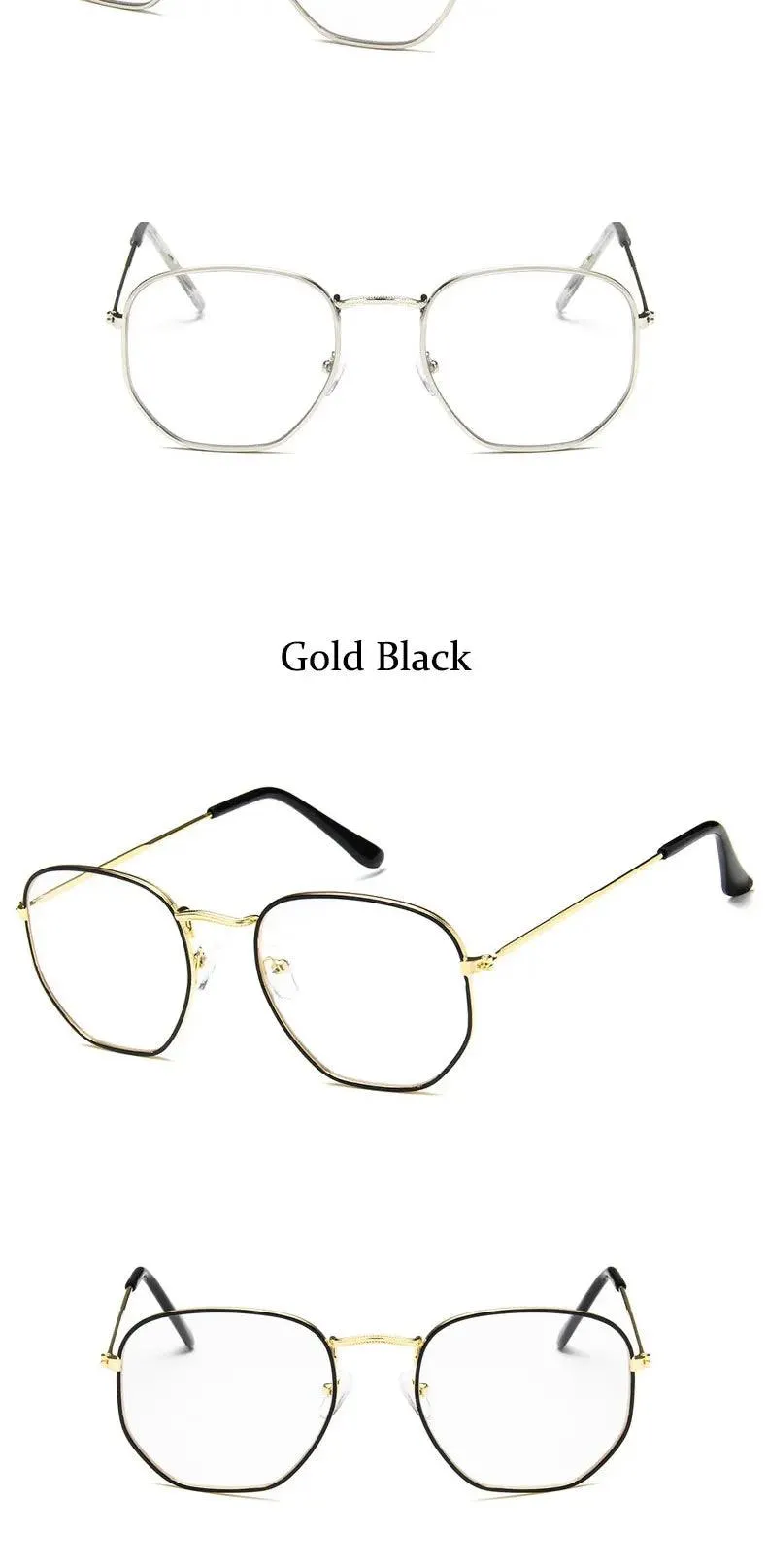 Chic Hexagonal Sunglasses with UV Protection and Timeless Style