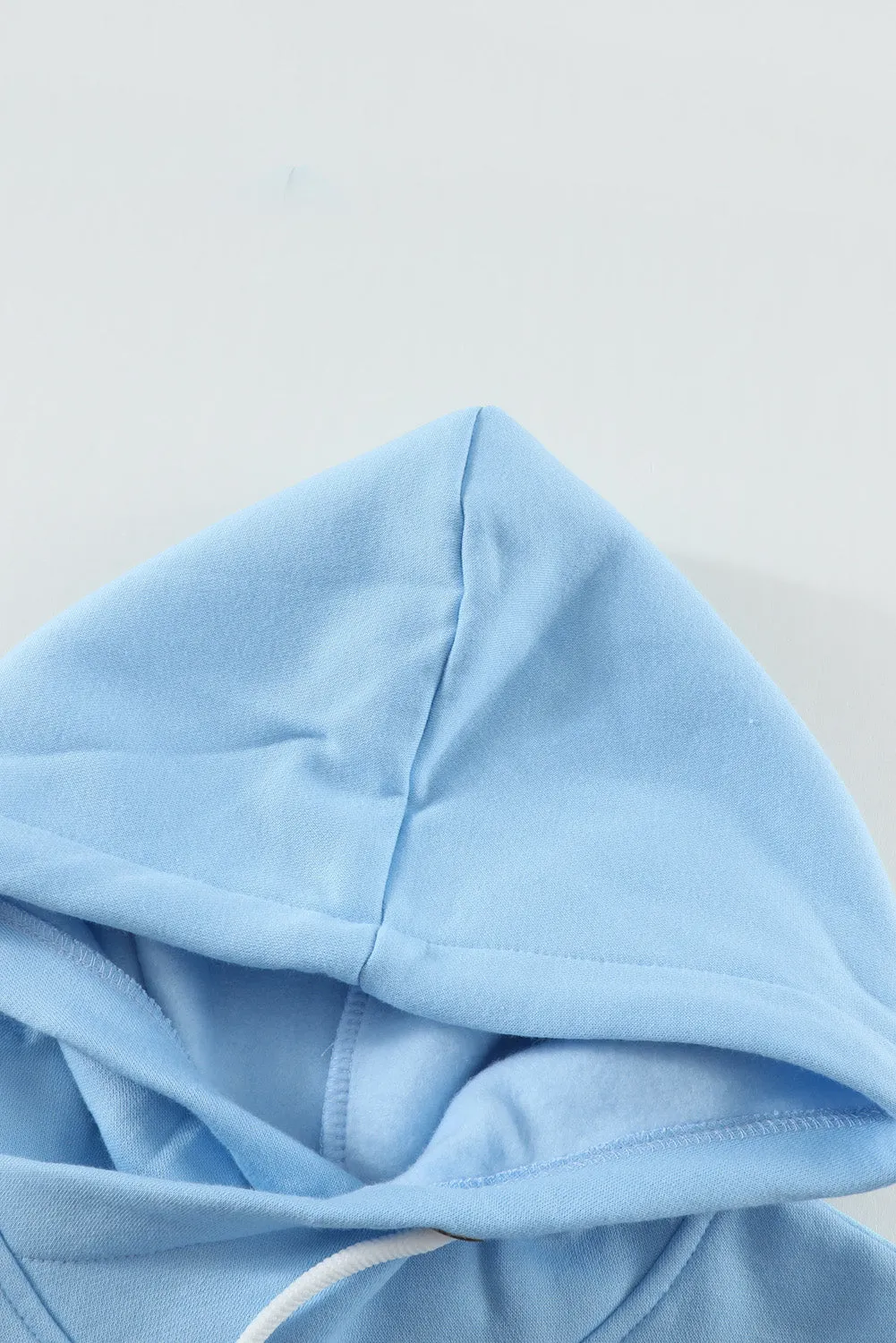 Colorblock Cowl Neck Pullover Hoodie