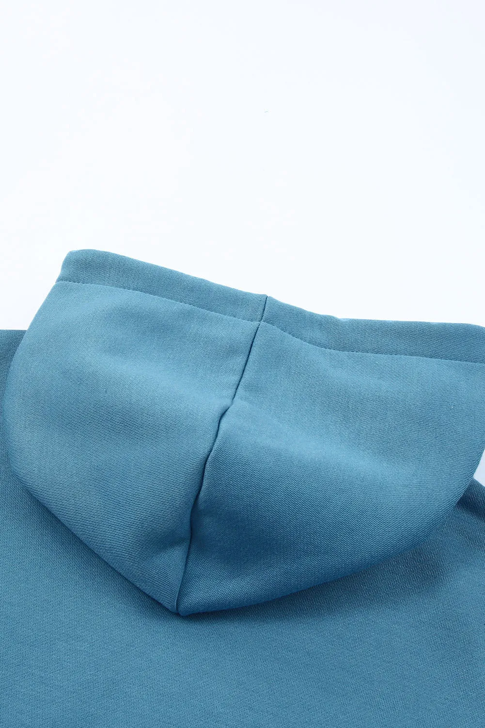 Colorblock Cowl Neck Pullover Hoodie