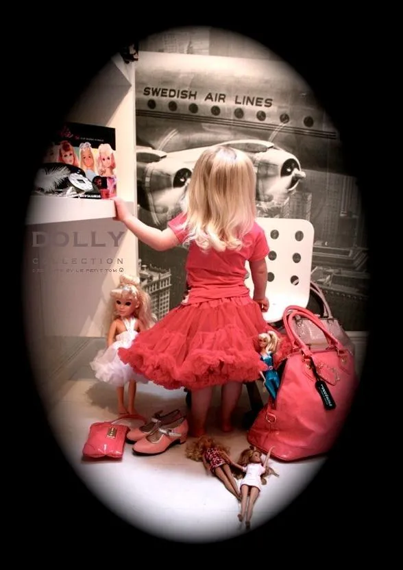 DOLLY by Le Petit Tom ® VINTAGE BARBIE pettiskirt barbiepink