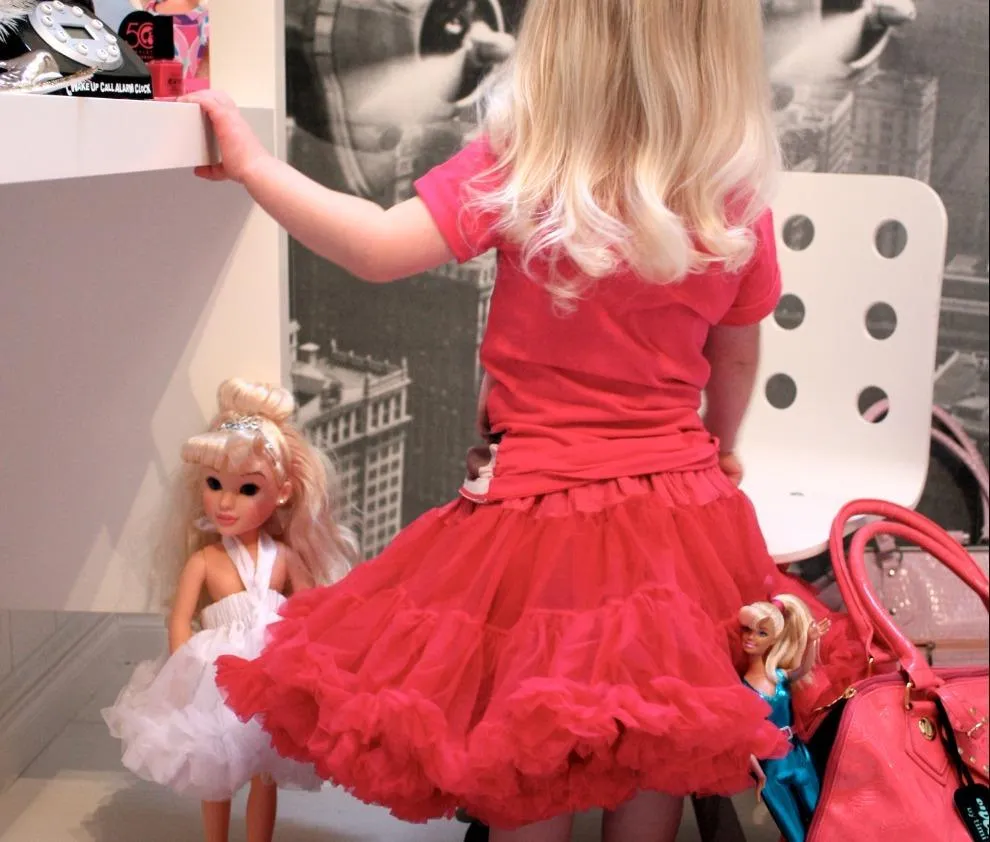 DOLLY by Le Petit Tom ® VINTAGE BARBIE pettiskirt barbiepink