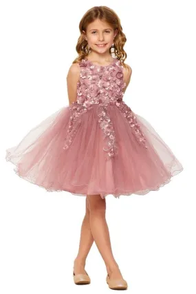 Floral Bodice Lace Girl Dress by Cinderella Couture USA AS9122
