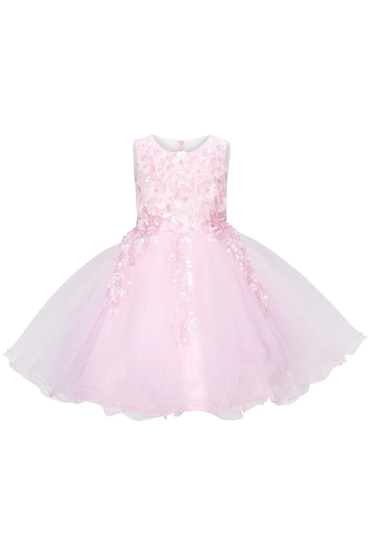 Floral Bodice Lace Girl Dress by Cinderella Couture USA AS9122