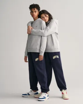 Gant Kids Navy Blue Solid Relaxed Fit Sweatpant