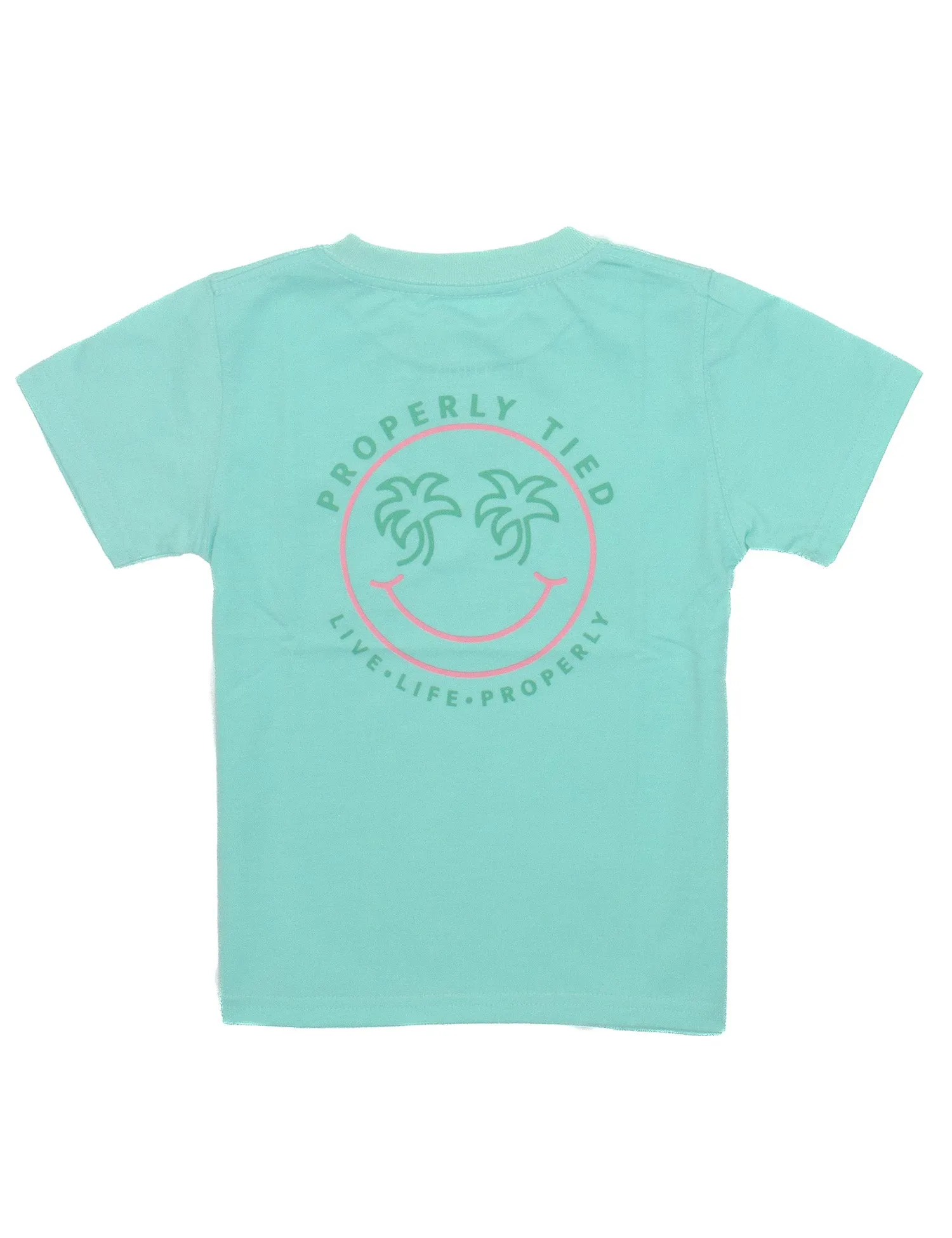 Girls Smiley Seafoam Tee