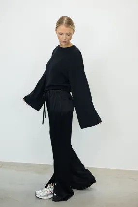 HAZEL FLUID VISCOSE WIDE LEG PANTS