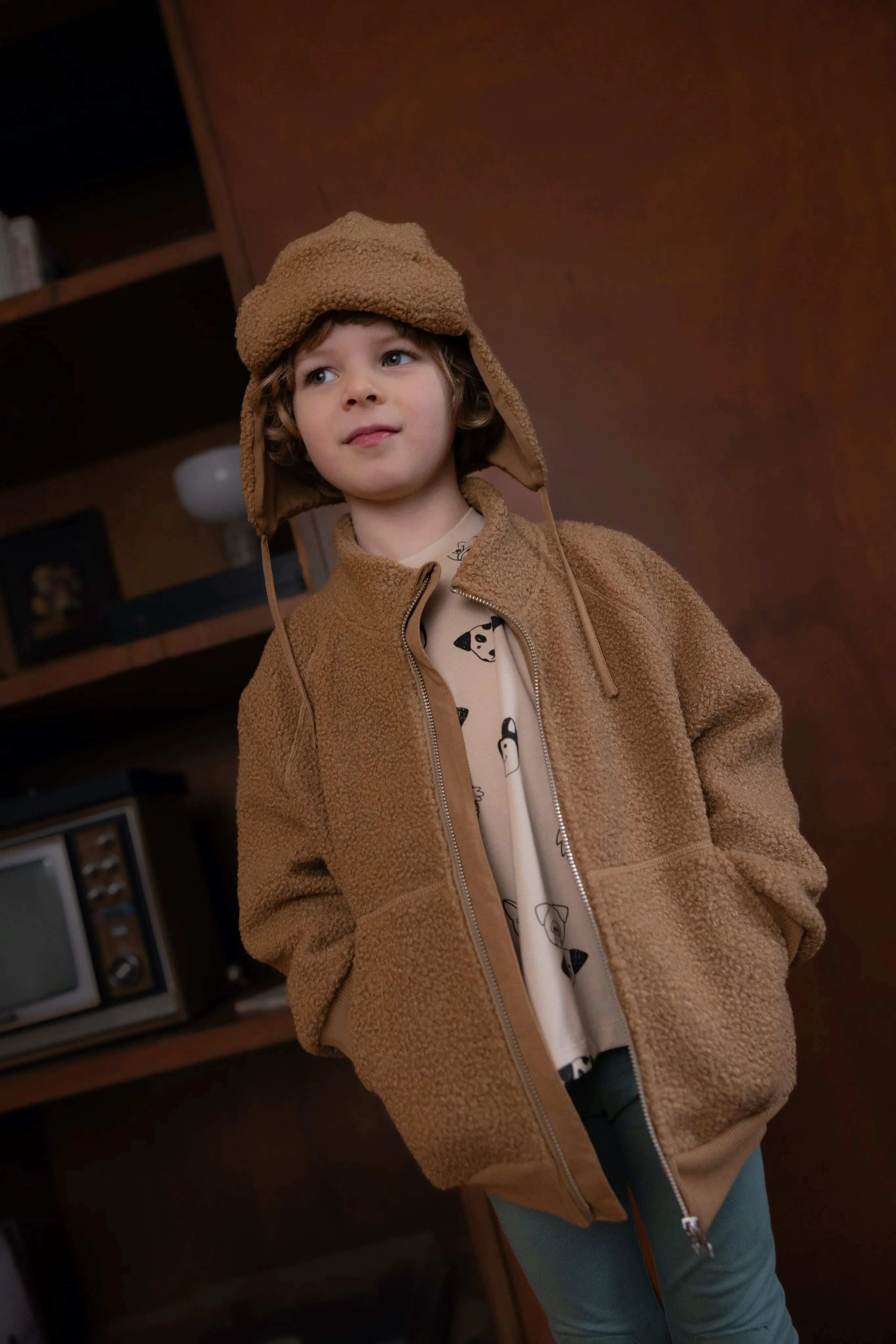 Jacket Fur Khaki