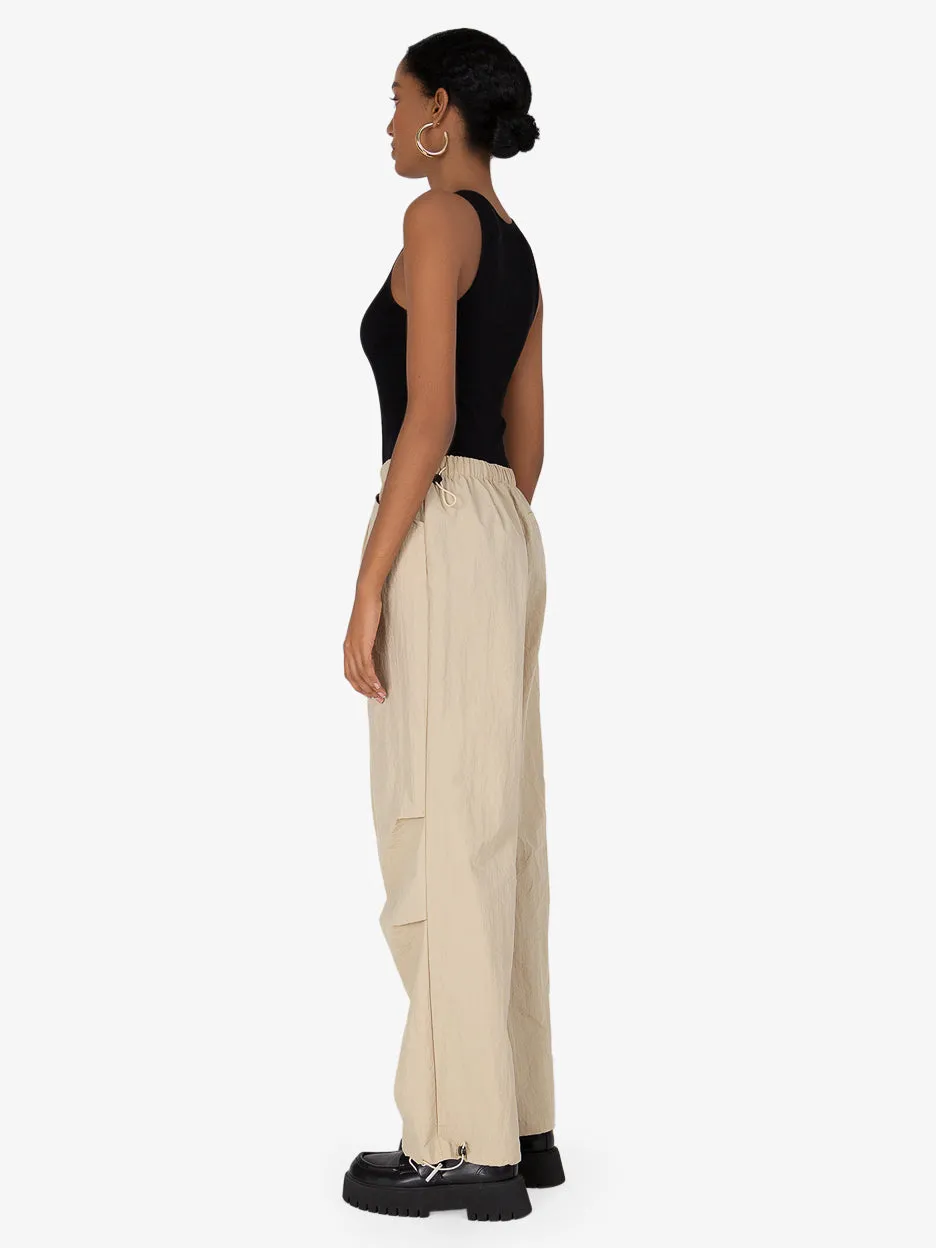 Julia Khaki Parachute Pants