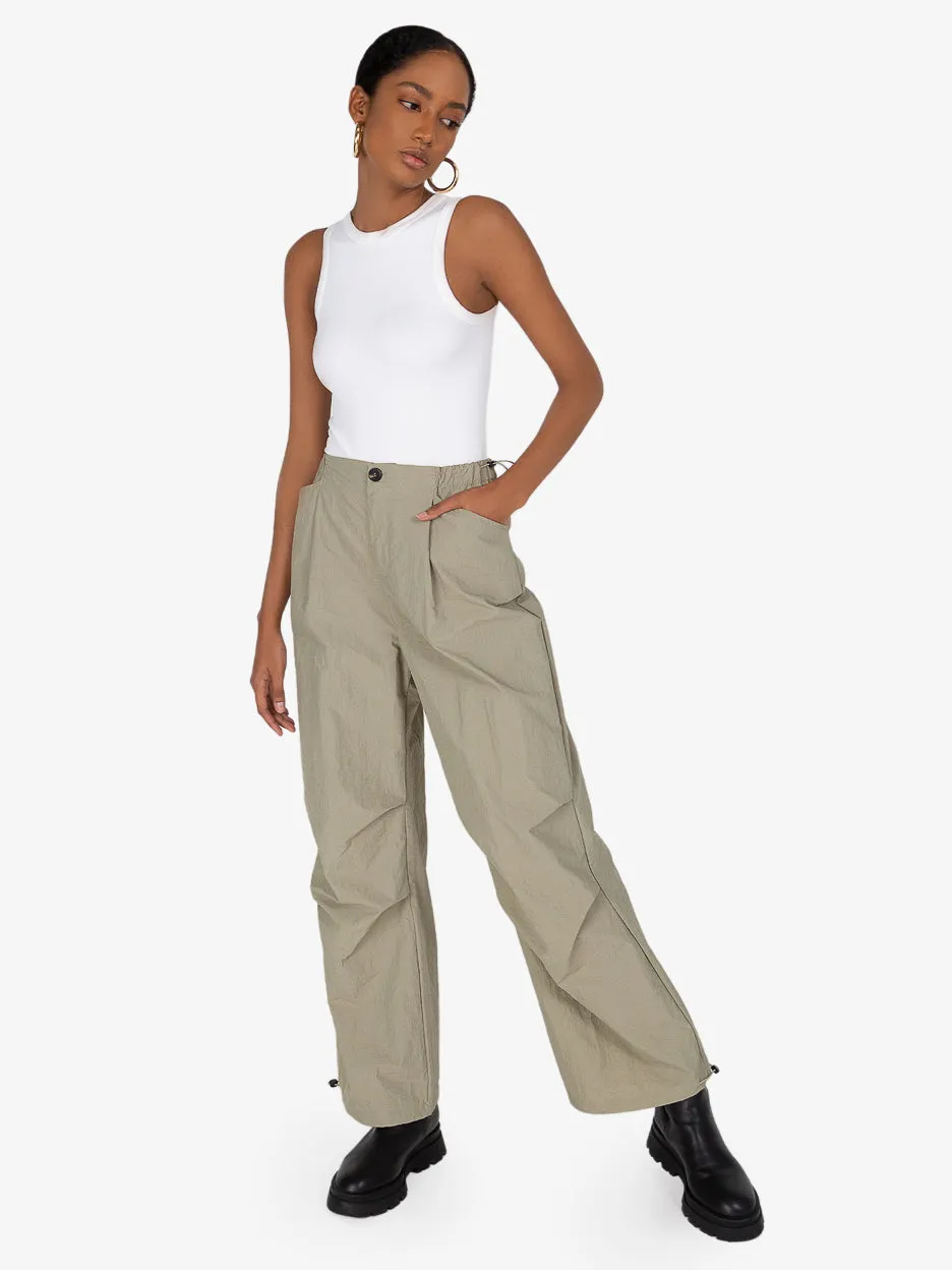 Julia Olive Parachute Pants