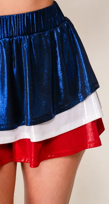 Liberty Layers Tiered Ruffle Skort