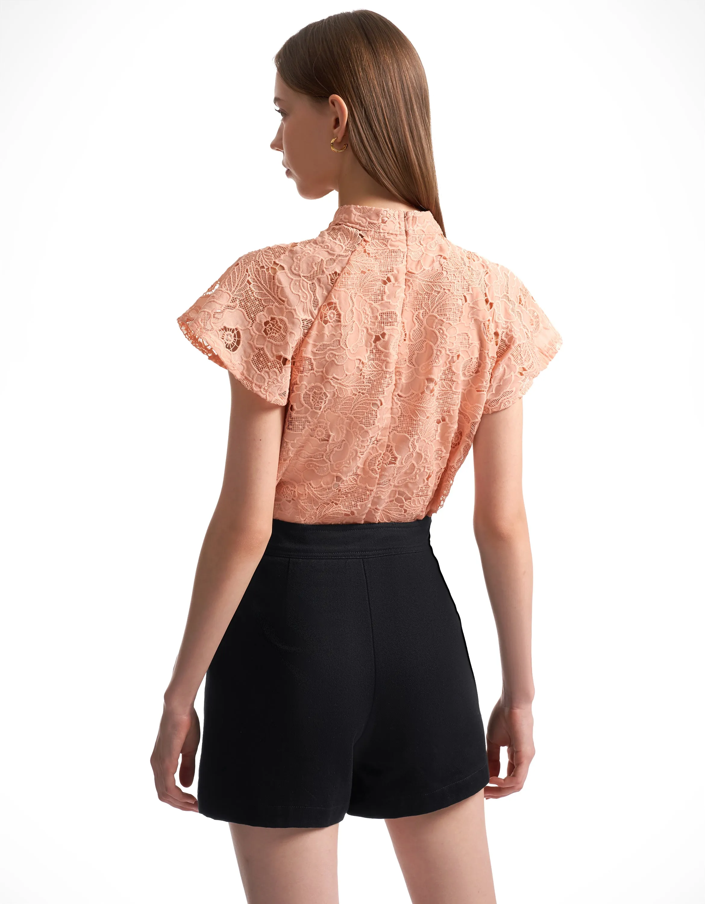 Loop Tie Lace Top