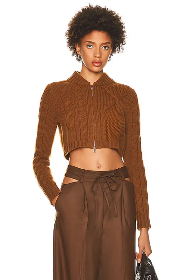 Max Mara Fasto Cropped Cashmere and Wool-Blend Cardigan