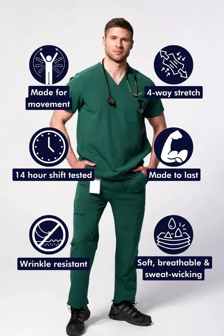 Men's 3-Pocket Scrub Top - XXL
