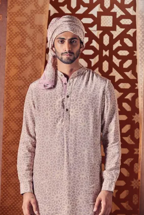 Men's Printed Kurta with Pant - Set of 2