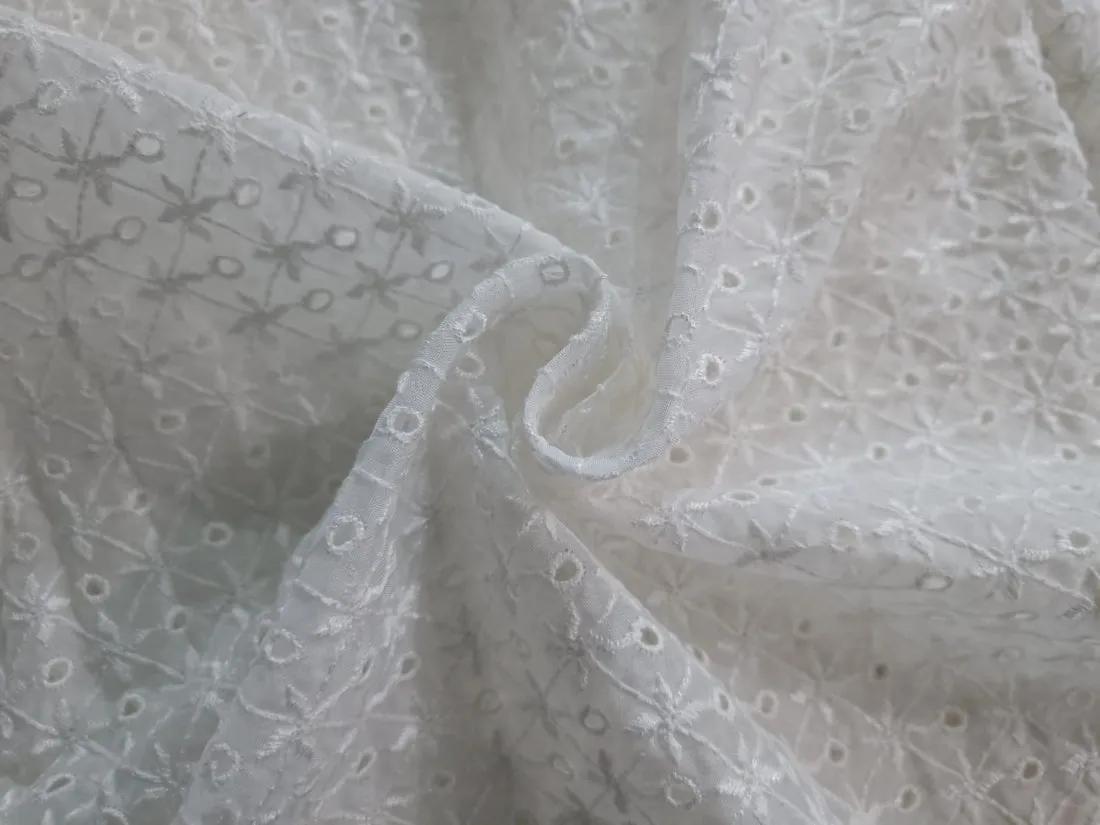 organza embroidery fabric 44" WIDE [5 EMBROIDERIES]