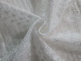 organza embroidery fabric 44" WIDE [5 EMBROIDERIES]
