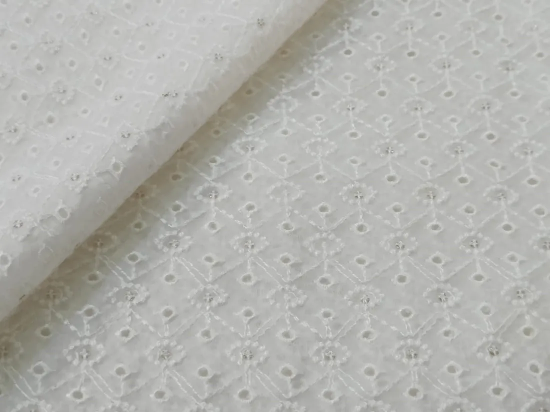 organza embroidery fabric 44" WIDE [5 EMBROIDERIES]