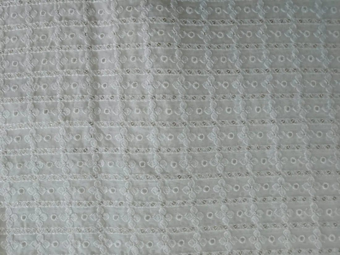 organza embroidery fabric 44" WIDE [5 EMBROIDERIES]