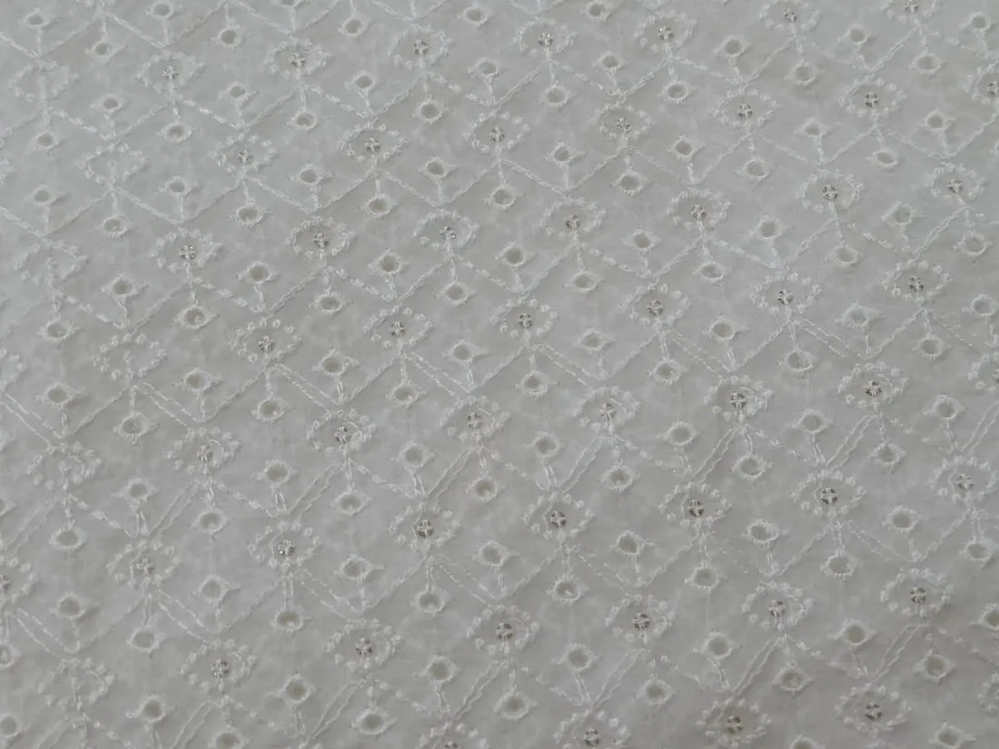 organza embroidery fabric 44" WIDE [5 EMBROIDERIES]