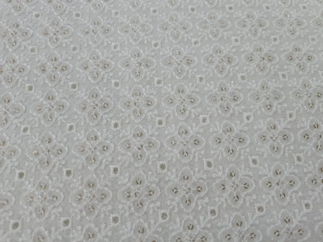 organza embroidery fabric 44" WIDE [5 EMBROIDERIES]