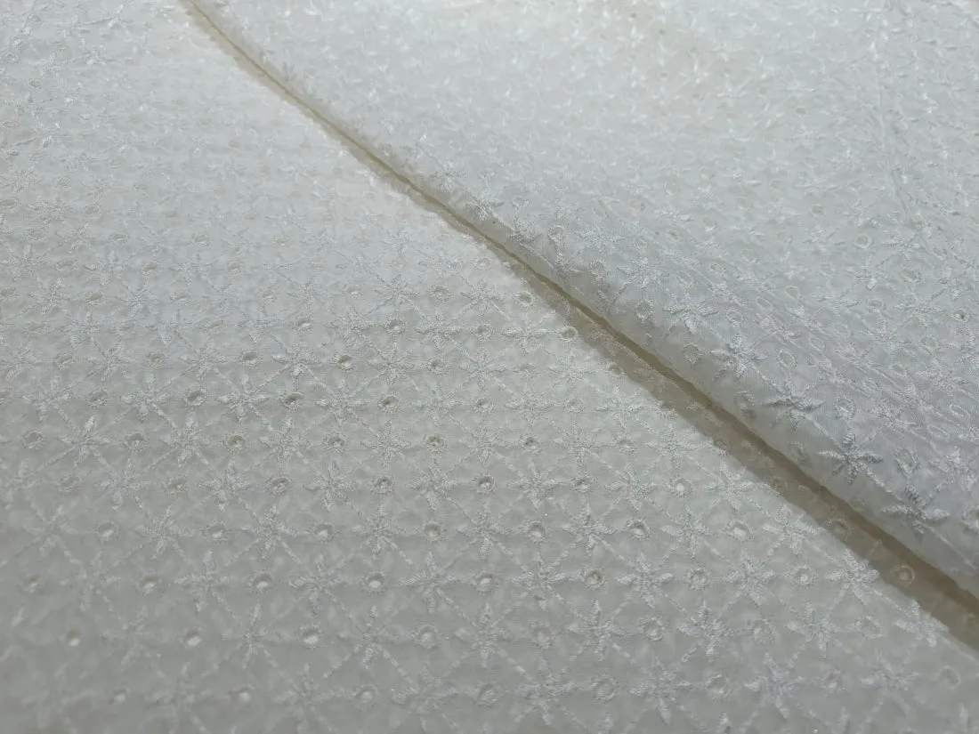 organza embroidery fabric 44" WIDE [5 EMBROIDERIES]