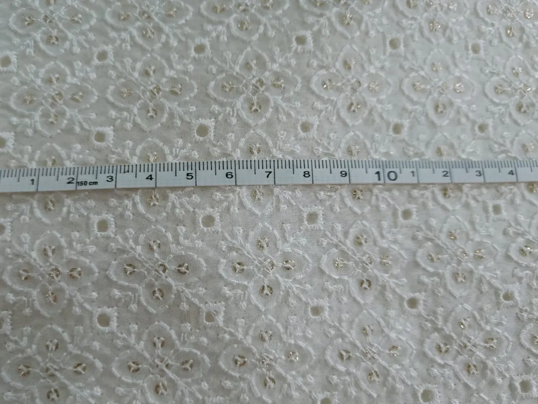 organza embroidery fabric 44" WIDE [5 EMBROIDERIES]