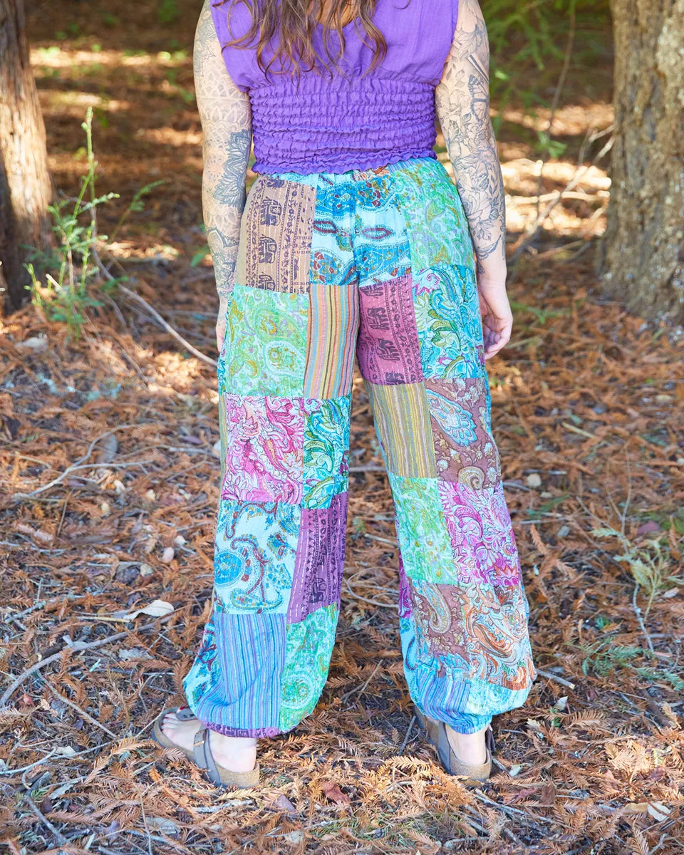 Patchwork Harem Pants
