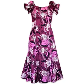 punahou purple hawaiian aikane dress