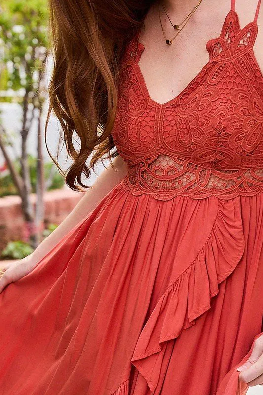 Run Away Bride Ruffle Dress