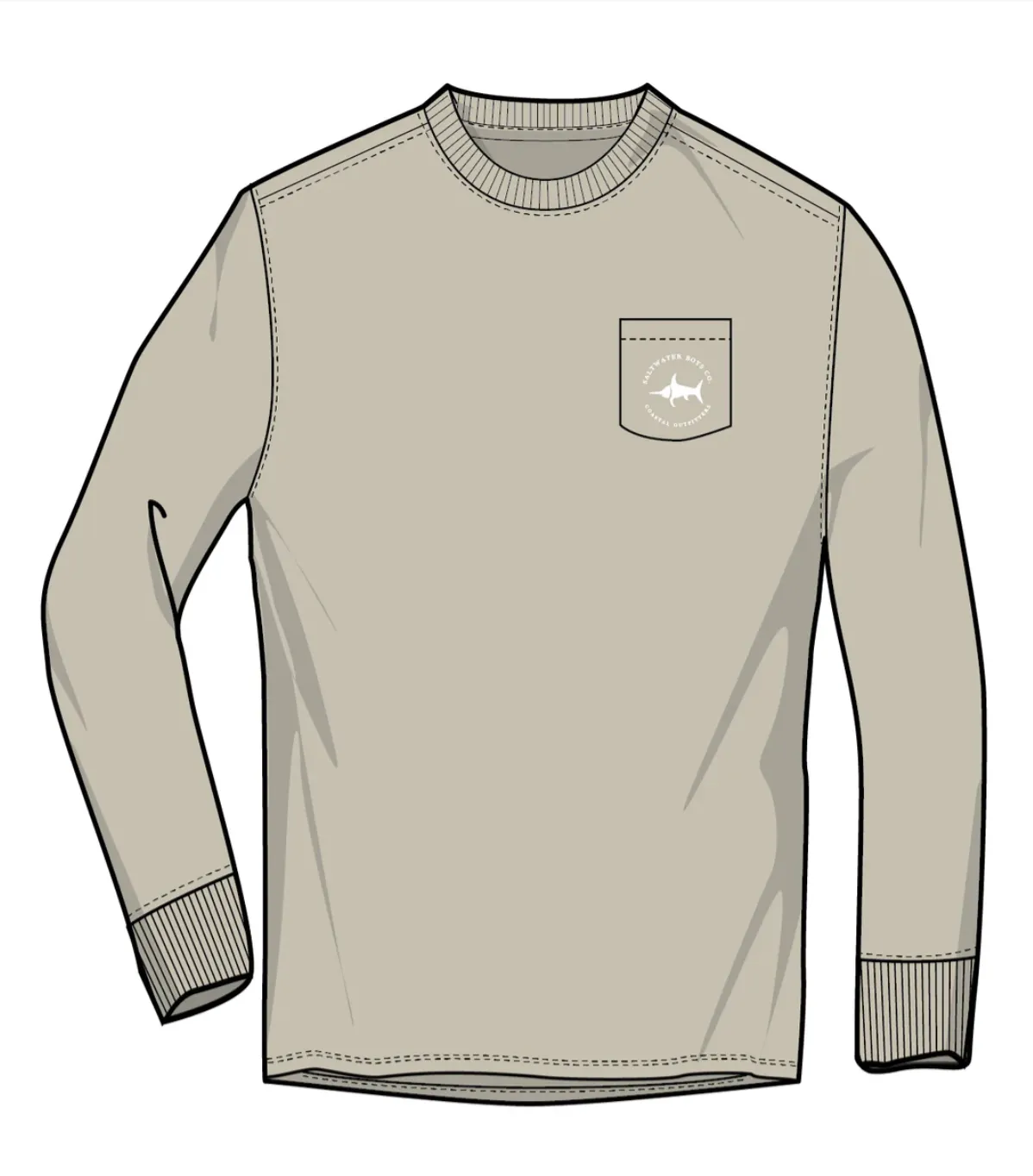 Saltwater Boys Company: Football LS Graphic Tee
