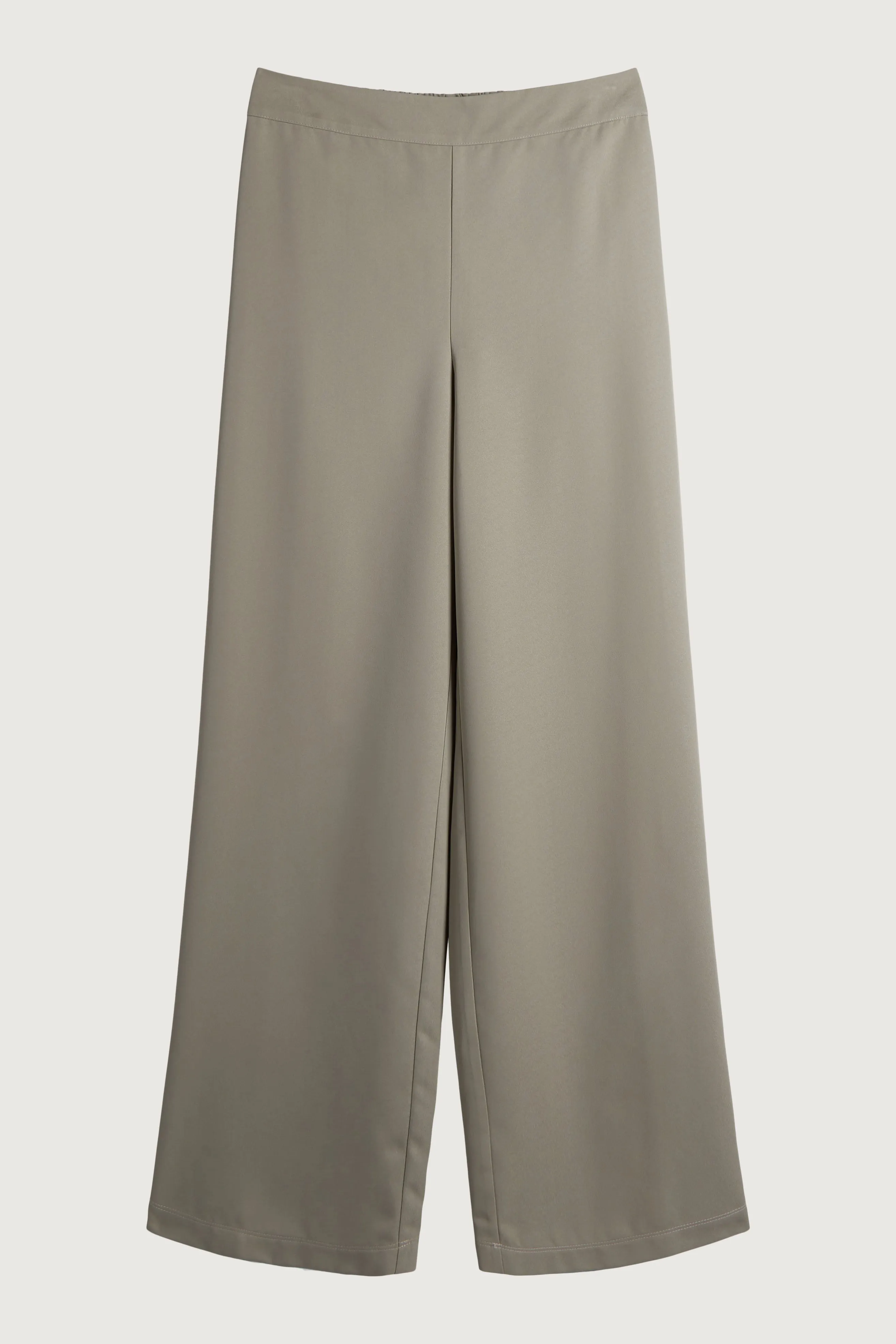 SATIN CREPE WIDE LEG PANT