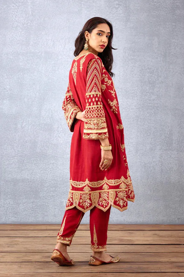 SINDOORI KANAK KURTA SET